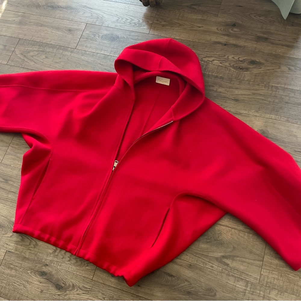 Mes Demoiselles Pantin red zip wool jacket, new - Picture 5 of 9